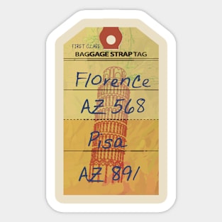 Florence italy luggage tag Sticker